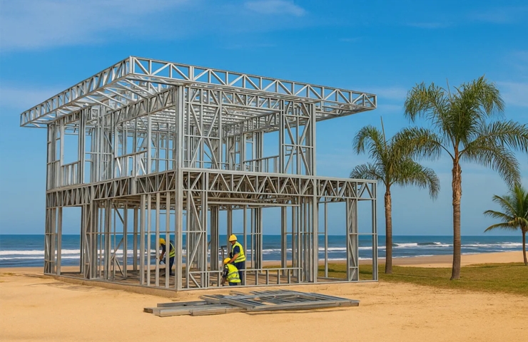 Pode-se construir com steel frame em regiões marítimas? Pode-se construir com steel frame em regiões marítimas?